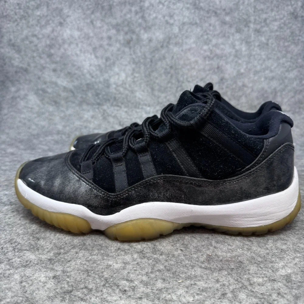 Nike Air Jordan 11 Low Barons Mens Shoes Size 9 528895-010 OG XI Retro 72 Black